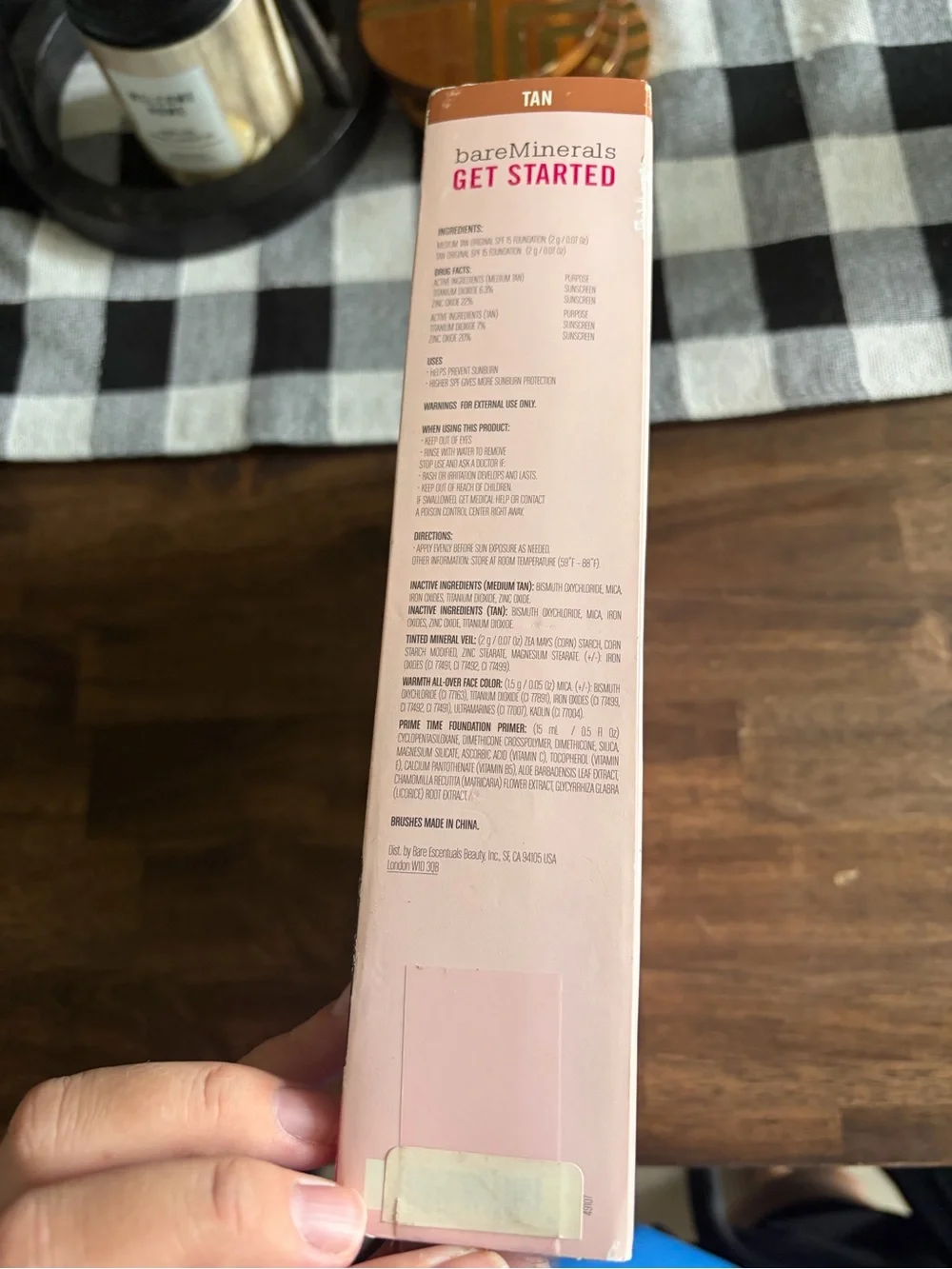 bareMinerals 9-Piece Get Started Kit in Pink and Tan